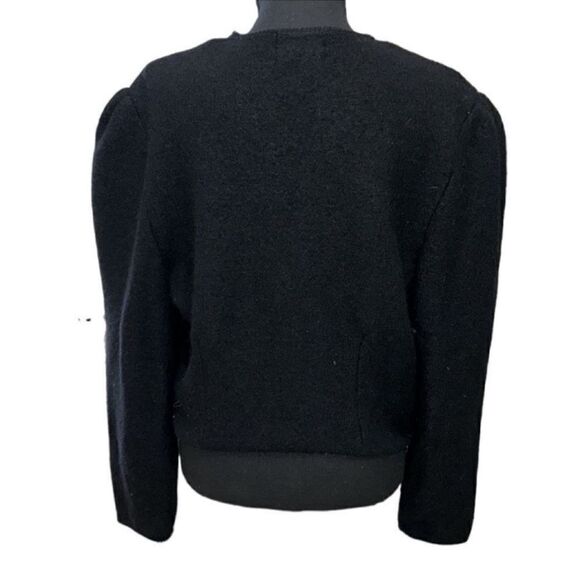 Tally Ho Black Wool Vintage Jacket(Size M) - Picture 3 of 6